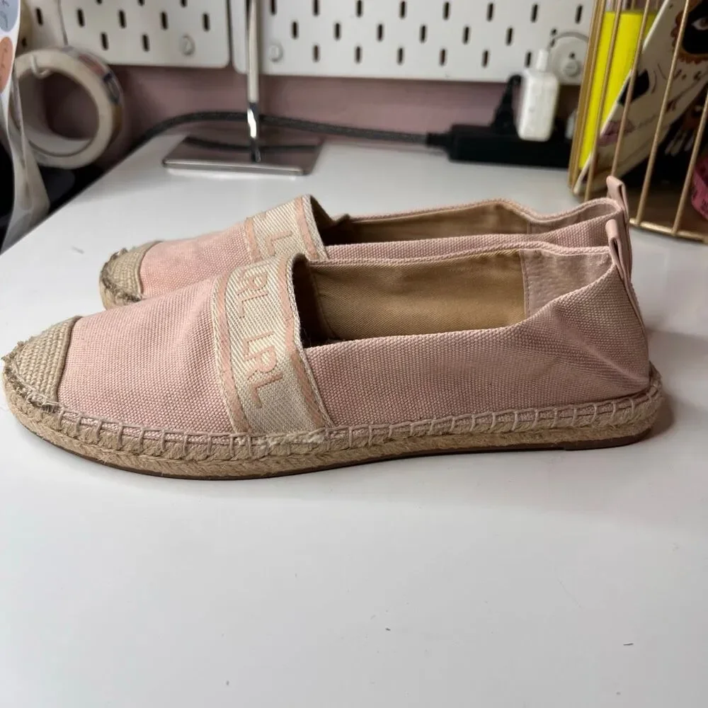 Lauren Ralph Lauren Caylee III espadrilles, featuring a cotton upper with a bran